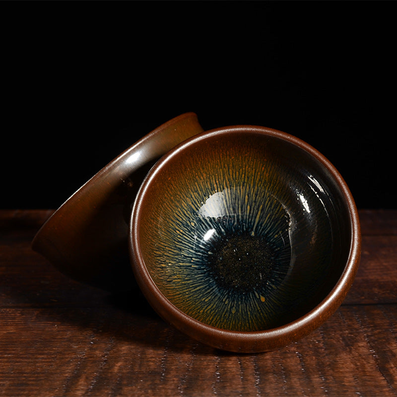 Handmade Hare's Fur Tenmoku Jian Zhan Tea Cup