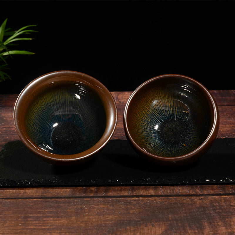 Handmade Hare's Fur Tenmoku Jian Zhan Tea Cup