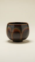 Tenmoku Glazed Teacup, Handcrafted