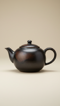Tenmoku Ceramic Teapot, Classic Spout