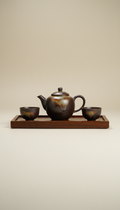 Tenmoku Tea Set with Tray